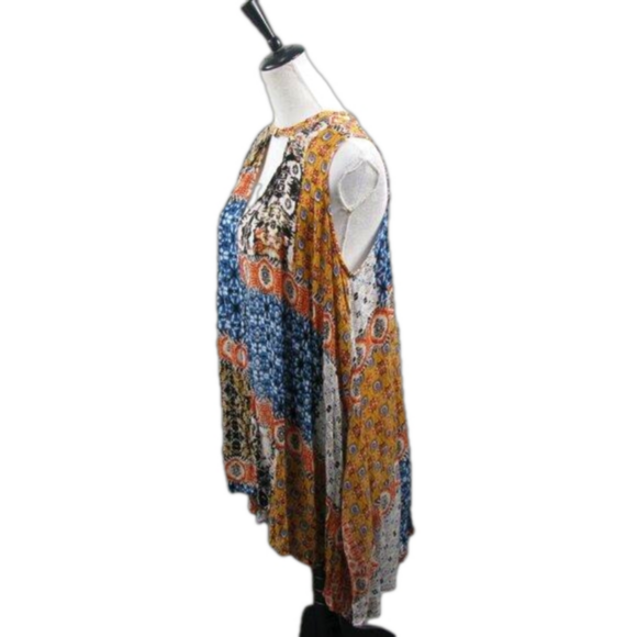 Fashion Fuse Boho Print Sleeveless Dress Size Small - Picture 3 of 6